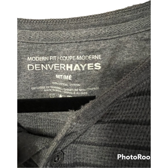 A Men’s waffle design top in size Medium Tall by Denver Hayes - Picture 4 of 5